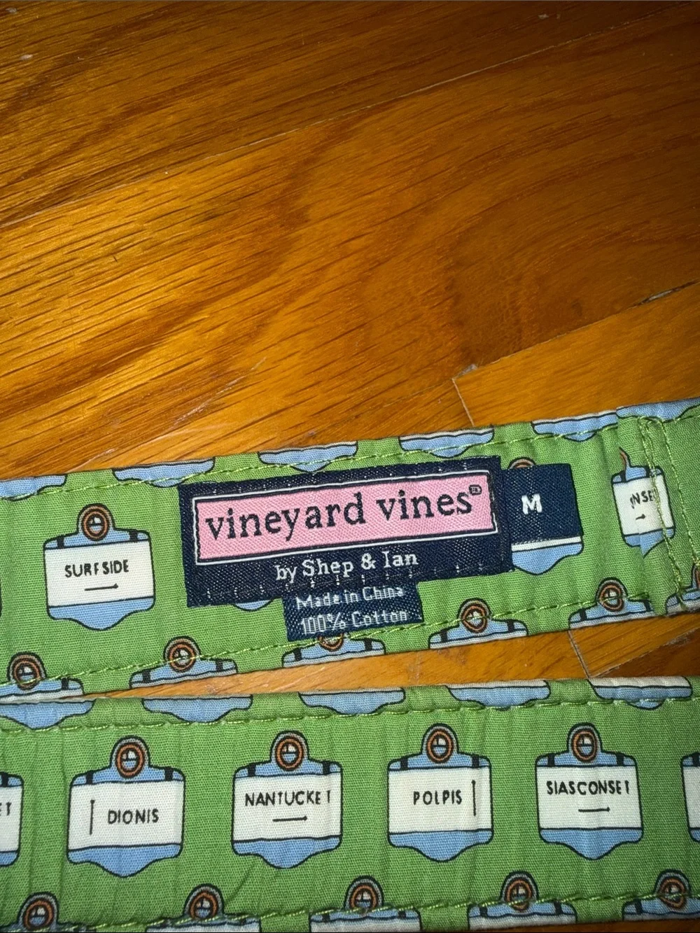 Vineyard Vines Light Green Belt